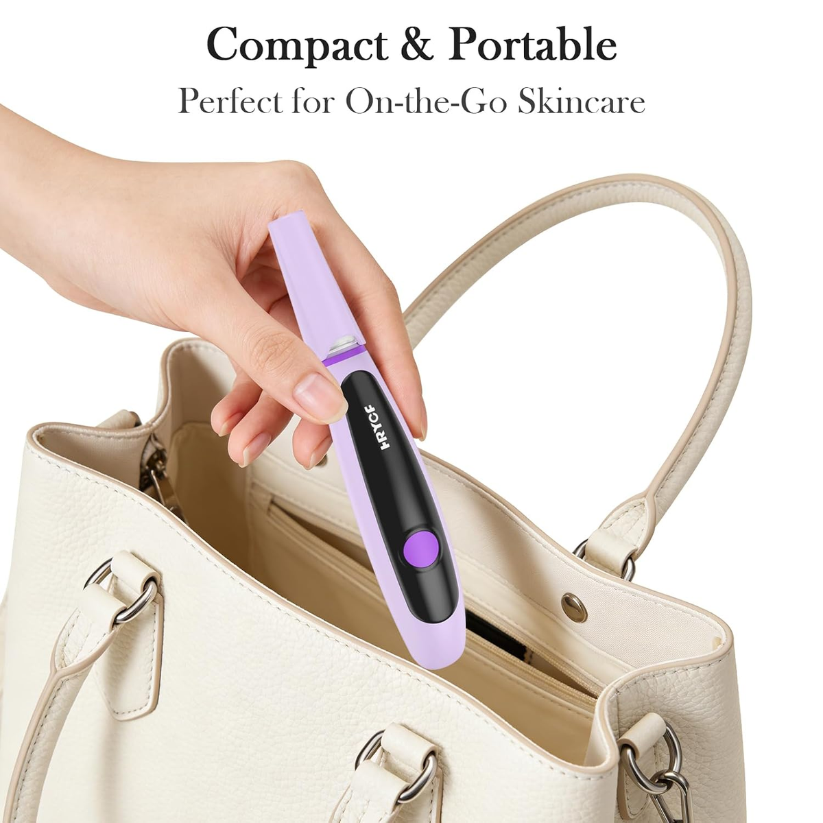 SonicGlow Dermaplaning Device — Peach Fuzz Removal & Exfoliation Tool